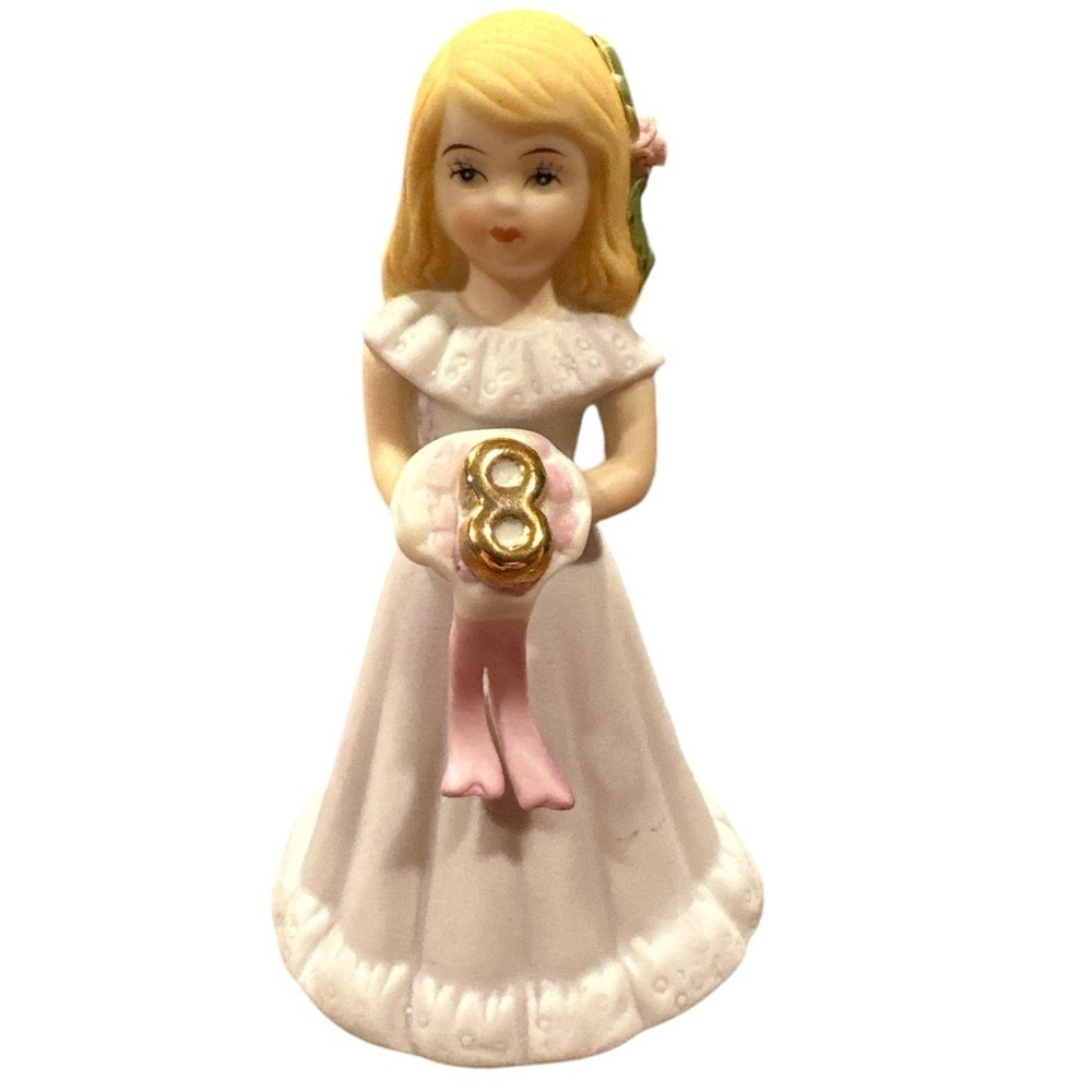 Growing Up Birthday Girl Figurine Age 8